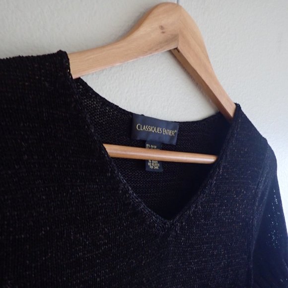 VTG Classiques Entier Crochet Knit Crop in Dark Brown - Picture 6 of 6